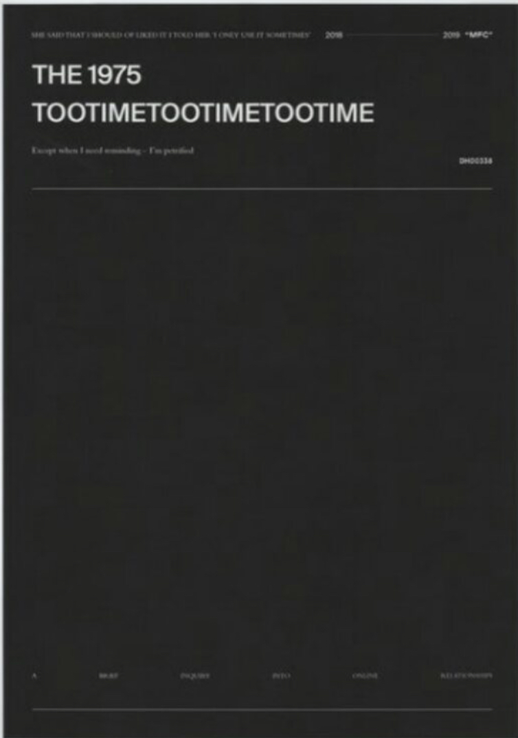 The 1975 – TOOTIMETOOTIME